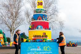 Legoland Windsor unveils giant cake to mark 30th year