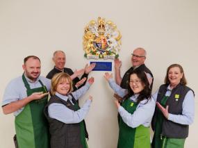 Waitrose Windsor receives 'one of the first ever' 100 per cent plant-based 3D Royal Warrants