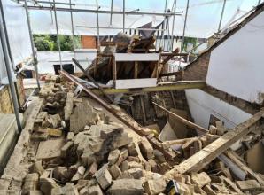 Three seriously injured in house collapse which left homeowner £200k out of pocket