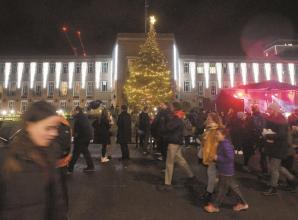 Mini golf and stalls at Maidenhead Christmas Lights Switch-On