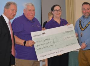 My Cancer My Choices receives charity cheque at the Phyllis Court AGM