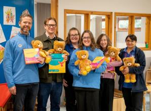 Slough youngsters receive reading packs and teddy bears through Build-A-Bear Foundation donation