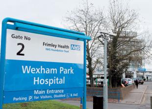 Crews tackle fire outside intensive care unit at Wexham Park Hospital