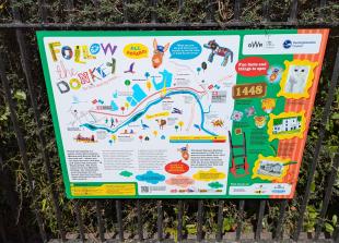 Walking and rail trail celebrating Marlow Donkey launches at Bourne End station