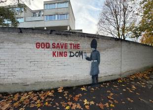 Residents spot a possible 'Banksy' artwork near Windsor car park