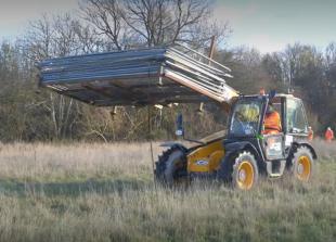 Environment Agency installing barriers to protect the site of the fly-tipping 'catastrophe' in Oxfordshire. Environment Agency installing barriers to protect the site of the fly-tipping 'catastrophe' in Oxfordshire.