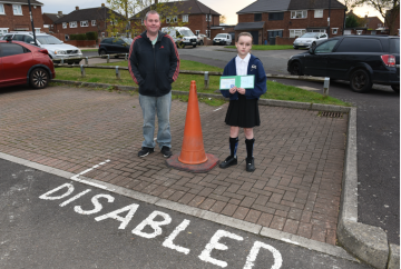 Father of 11-year-old girl 'disgusted' with police over disabled bay dispute