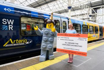 LEGOLAND-themed train unveiled to mark Windsor resort&rsquo;s 30th anniversary