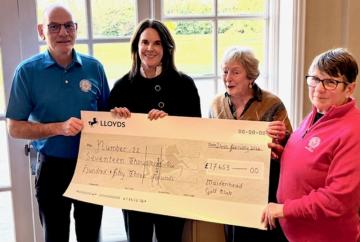 Generous donations help Maidenhead Golf Club raise £17,653 for counselling charity Generous donations help Maidenhead Golf Club raise £17,653 for counselling charity
