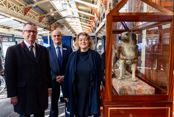 Paws for a celebration as Station Jim returns to forever home at Slough
