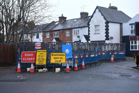 Residents 'muddling through chaos' during Thames Water works in Clewer Hill Road