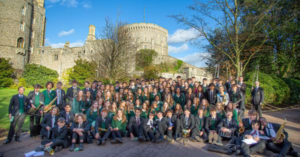 School choirs bring festive cheer with Windsor Castle performance