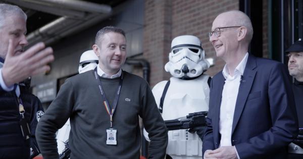 Labour's Work and Pensions Secretary visits Pinewood Studios during annual careers event