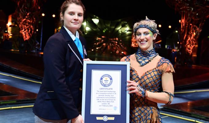 Cirque du Soleil star from Ascot sets Guinness World Record