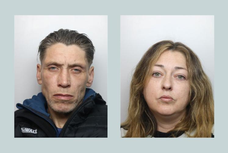 Man and woman jailed for spree of armed robberies