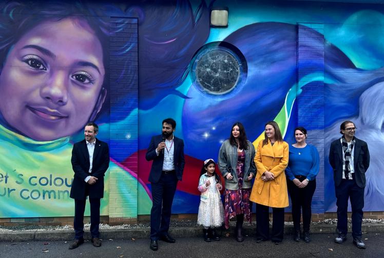 New community mural transforms 'tired' Langley community centre 