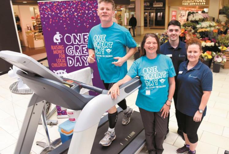 Army veteran completes eighthour treadmill challenge for children's