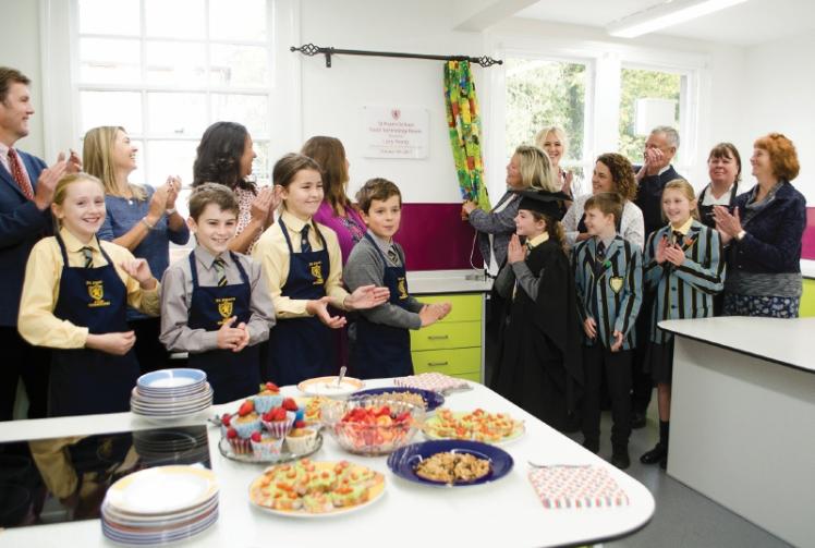 Cookery writer opens new kitchen at St Piran's School