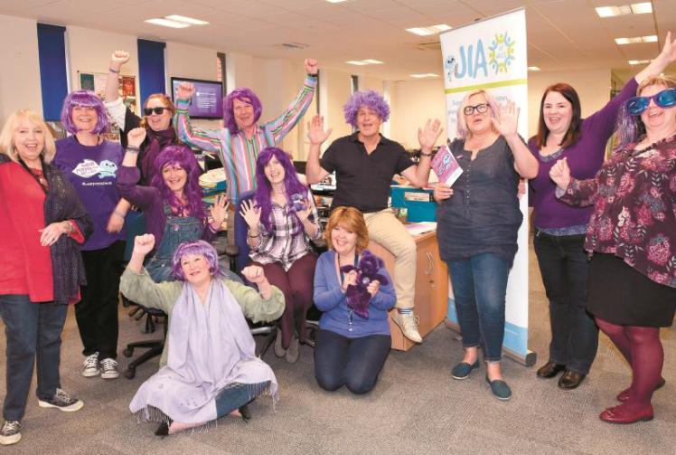 Maidenhead office of arthiritis charity launch Wear Purple campaign