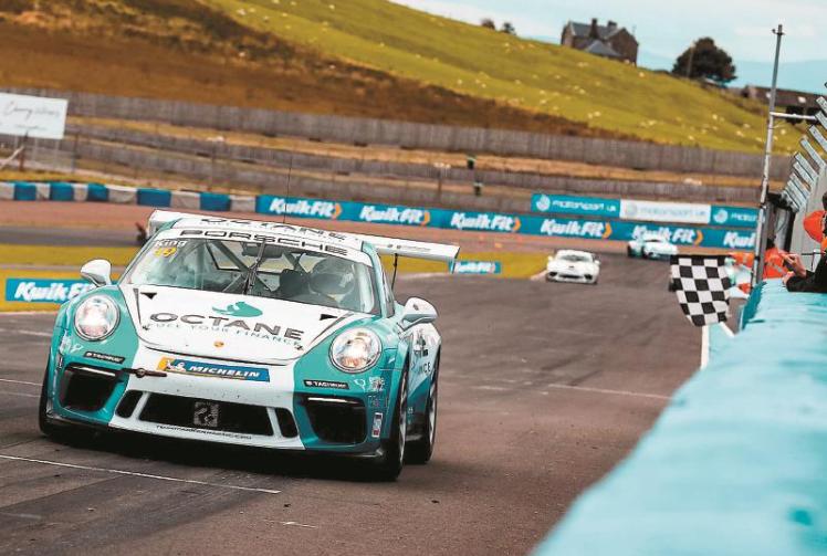 King gets back on track after mechanical to claim sixth race win of season in Porsche Carrera Cup