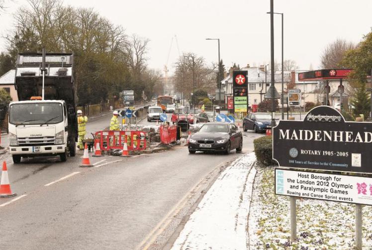 Congestion caused as Ray Mead Road roundabout works begin Photo 1 of