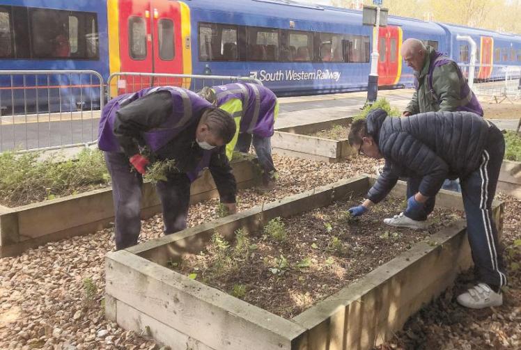Station revitalised by adult social care volunteers