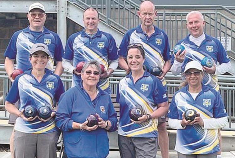 Desborough Bowls Club progress to semi-finals of County Double Mixed Fours