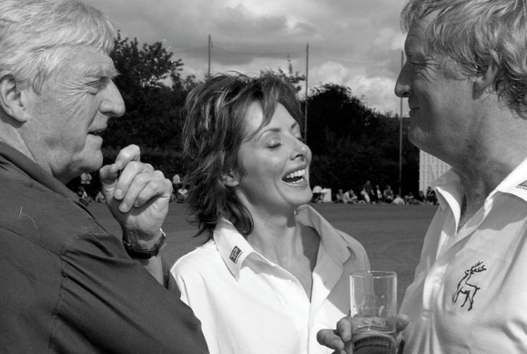 Remember When: Vorderman and Tarrant at Parkinson's cricket match