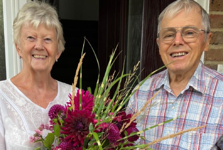 ‘Heroes’ rewarded with homegrown dahlias