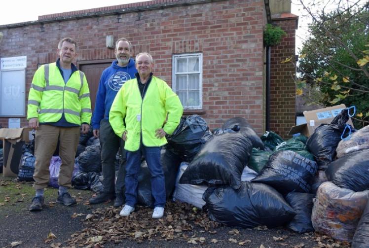 Volunteers collect 30 bags of litter in village clean