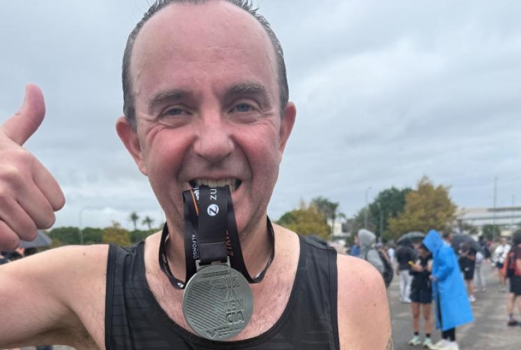 Man completes half marathon after running 5km daily for month