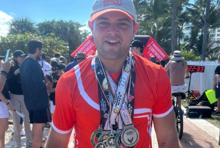 Marathon man completes seven runs in seven days