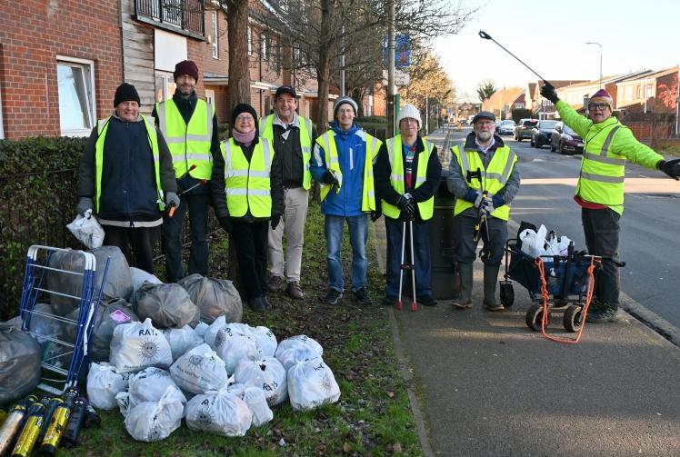 Gas canisters and frozen nappy found by roadside