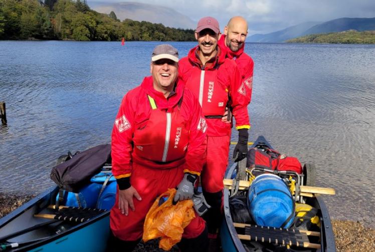 Father paddles with pals in son’s memory
